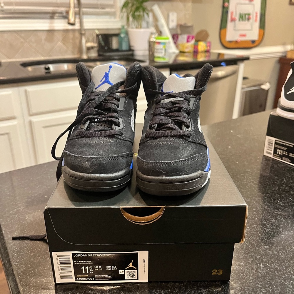 Nike air Jordan 5 - racer blue - size 11.5c (worn once)